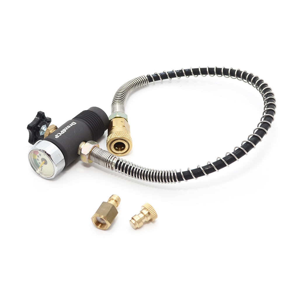 Заправочная станция (Drozd) М1У-М с манометром (350 мм, Foster G18, Переходник Quick G18)