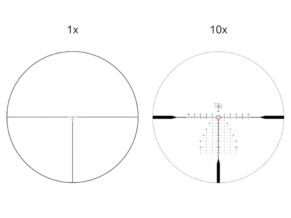 Прицел оптический (Vector Optics) CONTINENTAL X10 1-10x28 ED (34 мм, FFP, VET-CTR BDC, Подсвет)4