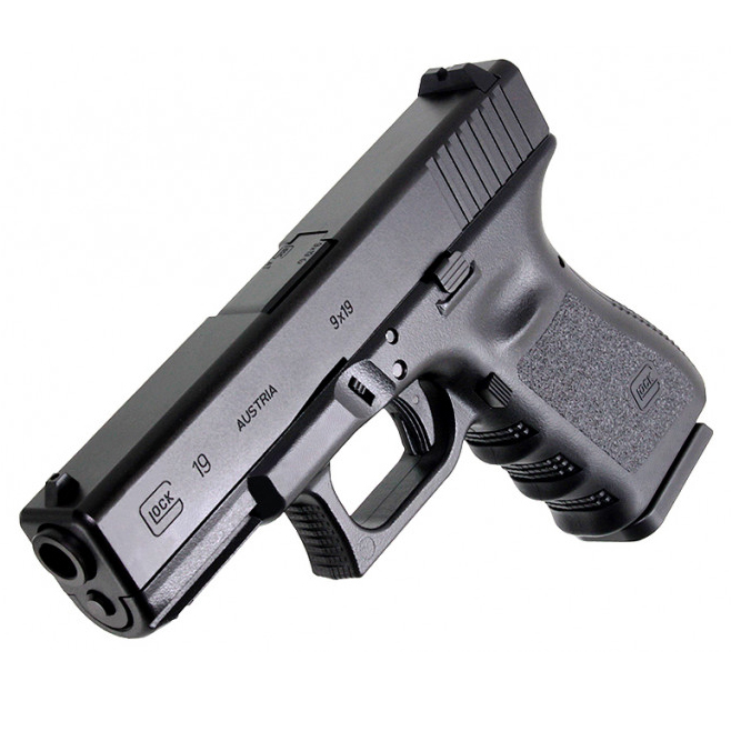 Пистолет (Tokyo Marui) Glock 19 (Greengas, Blowback, Черный)3