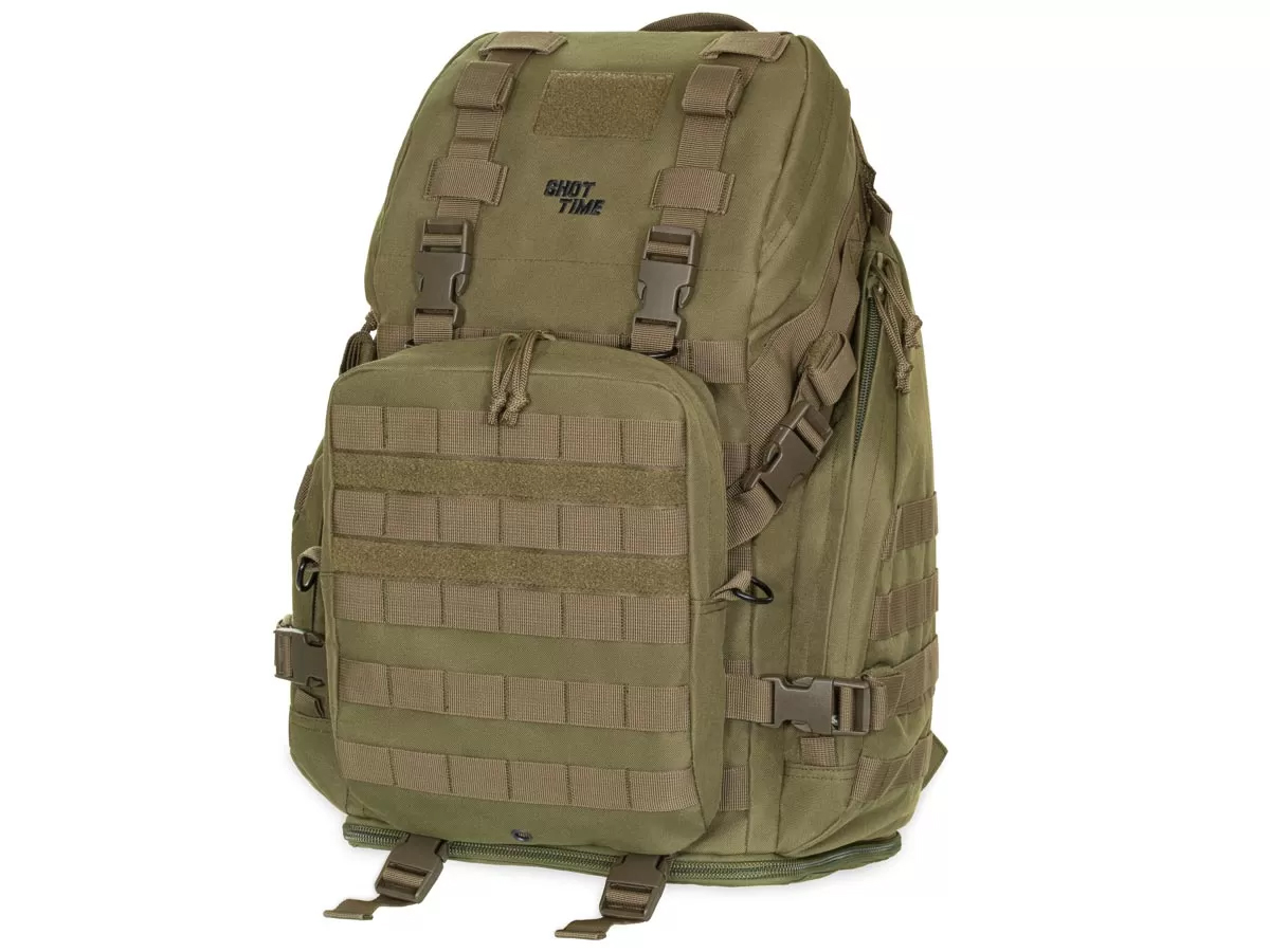 Рюкзак (ShotTime) тактический Tactical (Molle, 45 л, Полиэстер 600D, 60х29х23 см, Олива)
