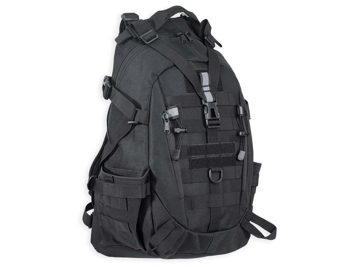 Рюкзак (ShotTime) городской Basic (Molle, 25 л, Полиэстер 900D, 51х31х15 см, Черный)2