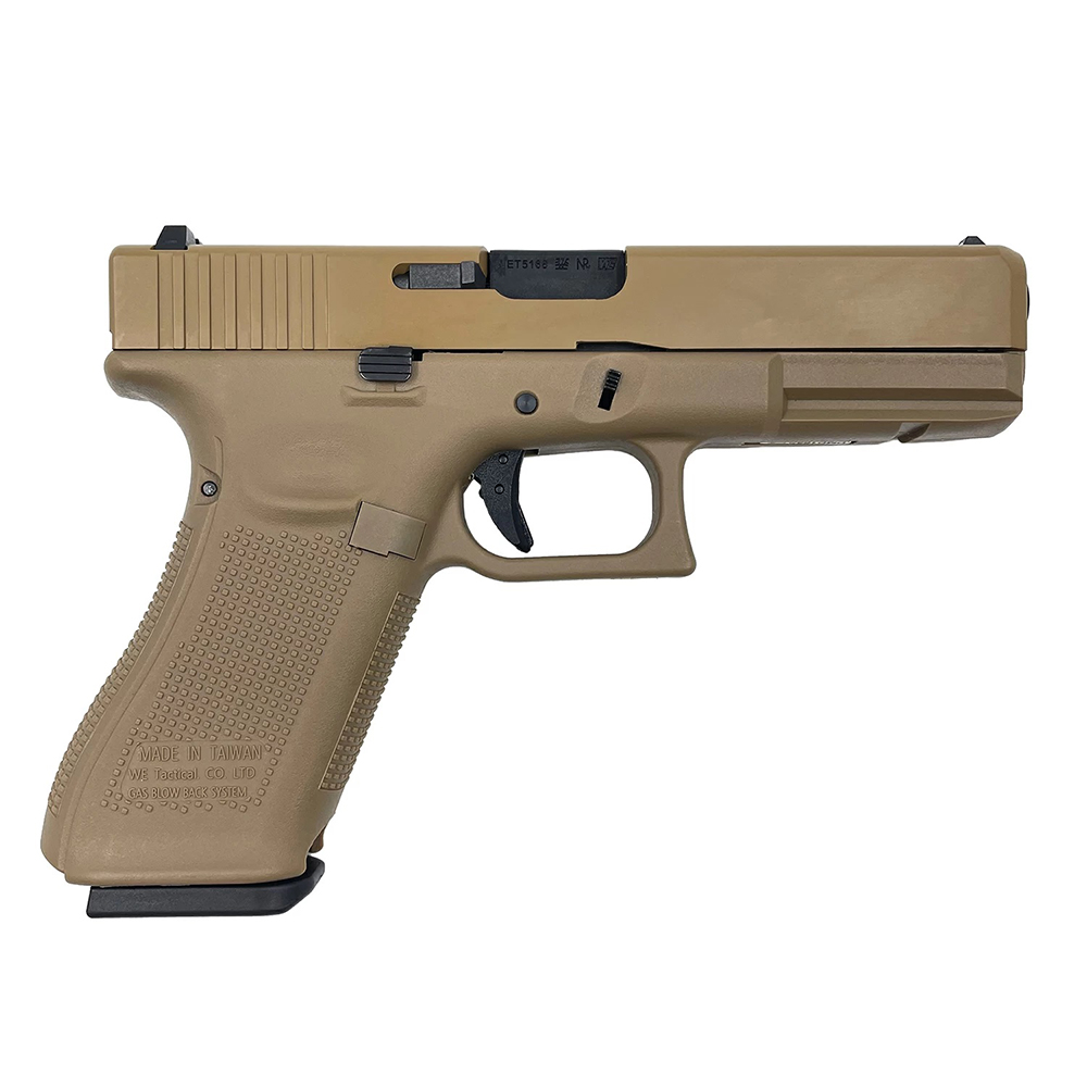 Пистолет (WE) GLOCK 17 Gen.5 (Greengas, Blowback, RIS, Песочный)2