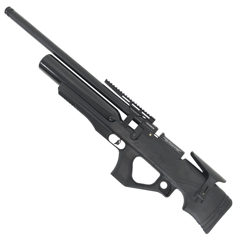 Винтовка пневматическая (Kral Arms) Kral Puncher Maxi 3 Nemesis (6.35 мм, 3Дж, PCP, BullPub, Кейс, Ложе пластик, Регулируемый спуск, Рукоятка-Сошки, Ч