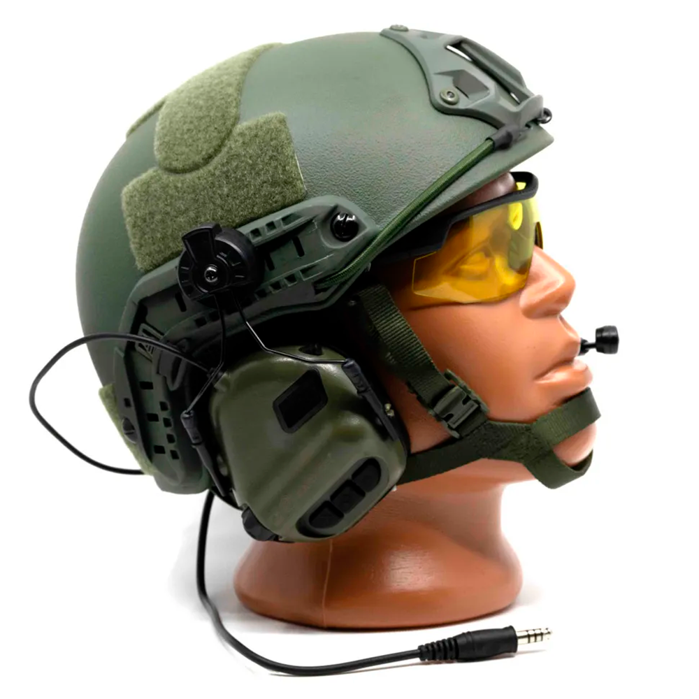 Активные наушники (EARMOR) ME6-GN Military Edition (22-82 дБ, микрофон, на шллем-каску, Олива)3