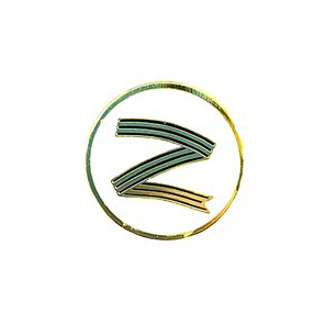 Значок Z (Георгиевская лента, На заколке)