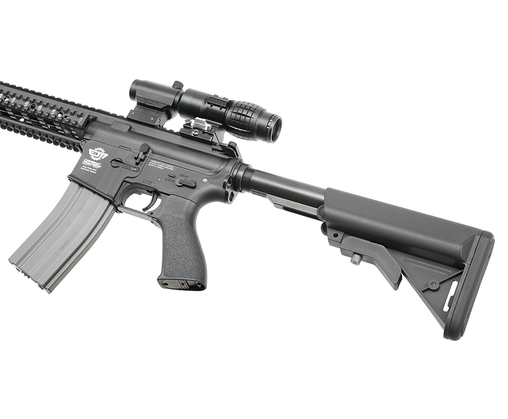 Автомат (G&G) M4A1 (CM16 Raider-L, Корпус нейлон, Weaver цевьё, 130-140мс, Чёрный)_5