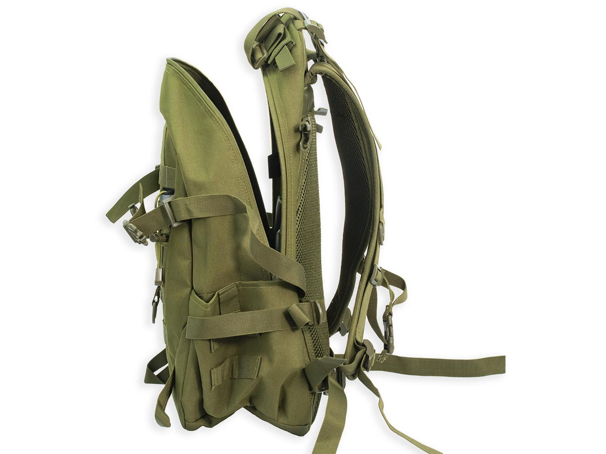 Рюкзак (ShotTime) городской Basic (Molle, 25 л, Полиэстер 900D, 51х31х15 см, Олива)5