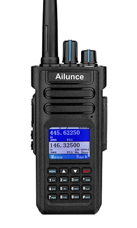 Рация (Ailunce) HD1 DMR (10 Вт, Цифровая, Tier I & II, 3200 mAh, Черный)