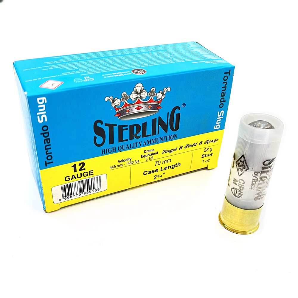 Патрон 12x70 (STERLING) пуля Tornado SLUG, 28 гр. (пачка 10 шт.)