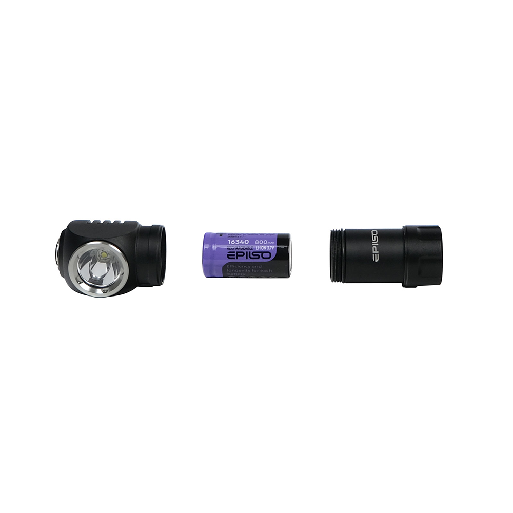 Налобный фонарь (Epilso) EPF-200 (500 люмен, 18650, магнит, IP66, Черный)_4