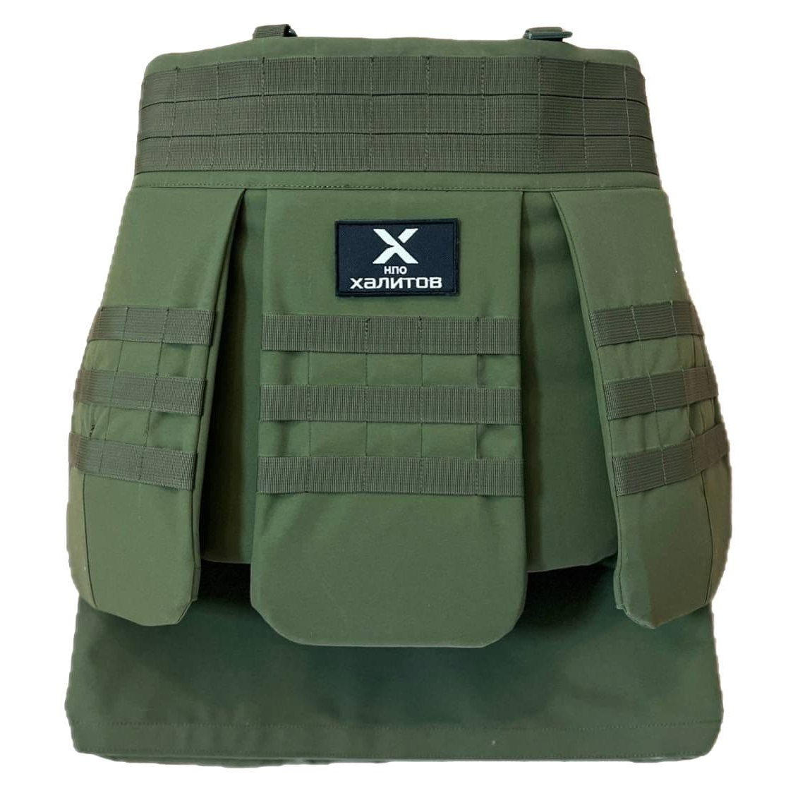 Модуль защиты (НПО Халитов) килт Самурай (Molle, СВМПЭ, Класс защиты Бр1, Комплект, Олива)