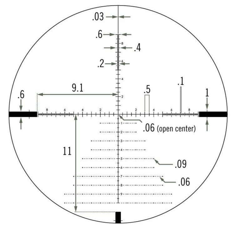 Прицел оптический (Vortex) Diamondback Tactica 6-24x50 FFP (EBR-2C (MRAD), 30мм, Без подсветки, 697 г)_3