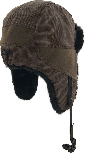 Шапка-ушанка (NordKapp) SAUER Kevlar арт.500 (Мутон+Фольга, Коричневый)_2
