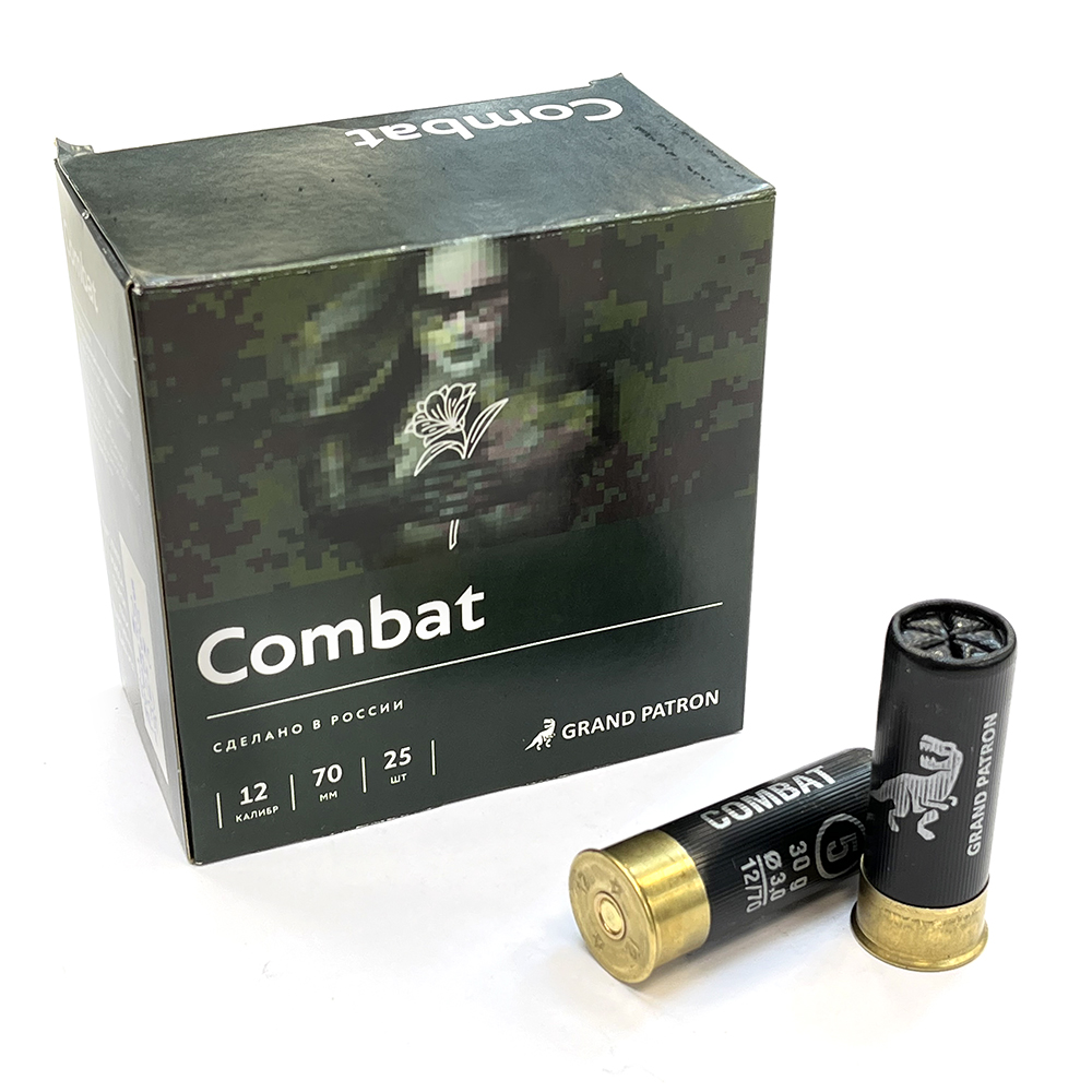 Патрон 12x70 (Grand Patron) Дробь № 5, 30 гр COMBAT (пачка 25 шт.)
