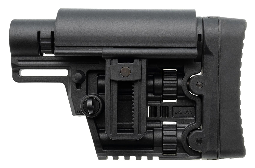 Приклад (DLG Tactical) снайперский регулируемый (Mil-Spec, 20.5х7.5х13.3 см, 715 г. Черный)_3