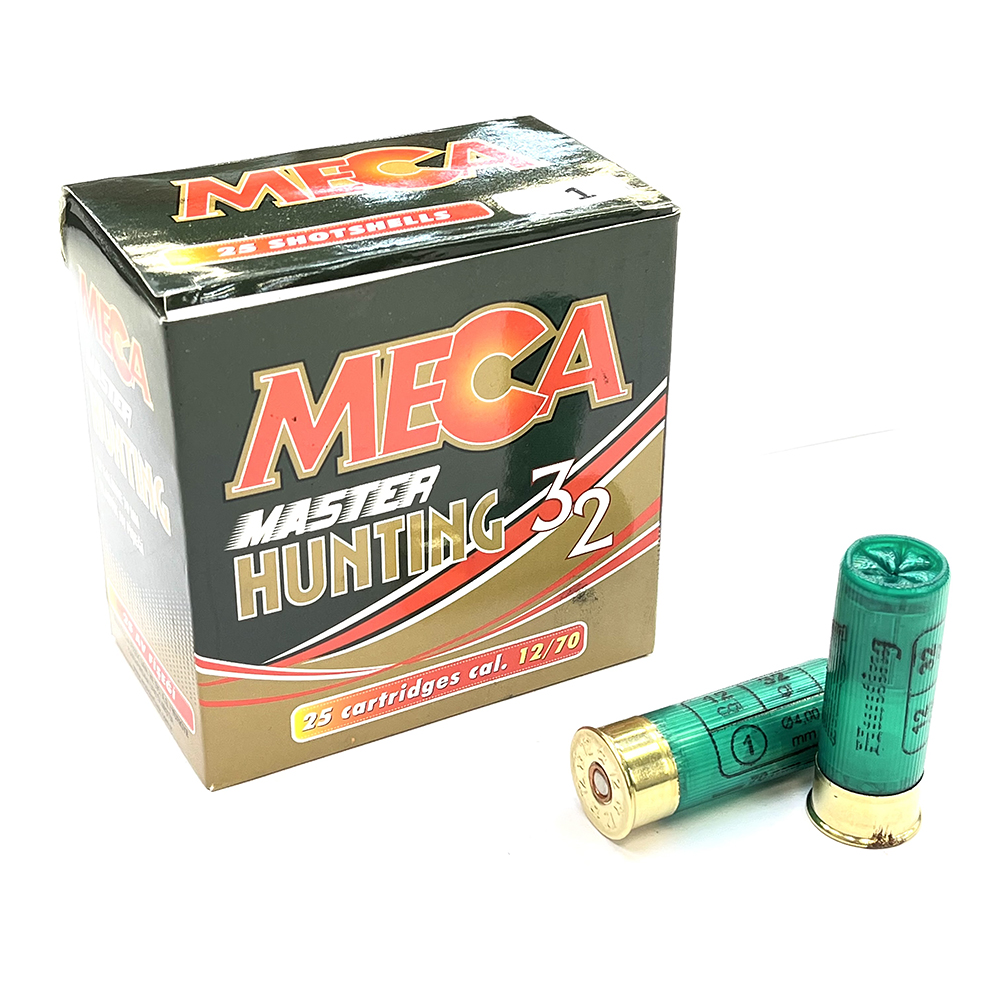 Патрон 12x70 (Meca) Дробь № 1, 32 гр. (пачка 25 шт.)
