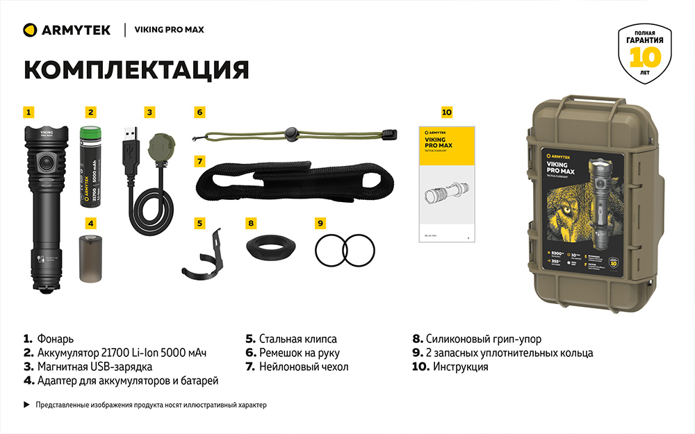 Фонарь (Armytek) Viking Pro Magnet5