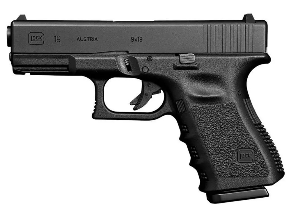 Пистолет (Tokyo Marui) Glock 19 (Greengas, Blowback, Черный)
