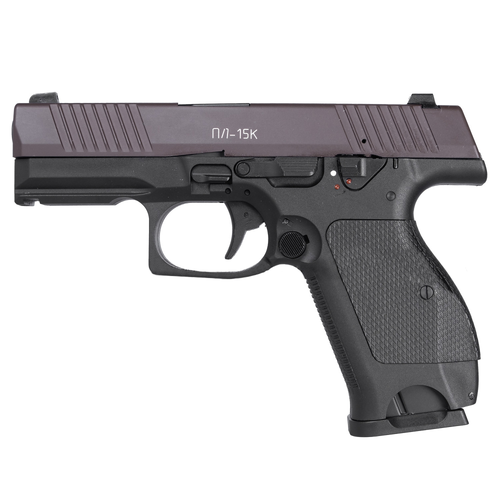 Пистолет (KIZUNA WORKS) ПЛ-15К (Metallic Cerakote Brown, Greengas, BlowBack)