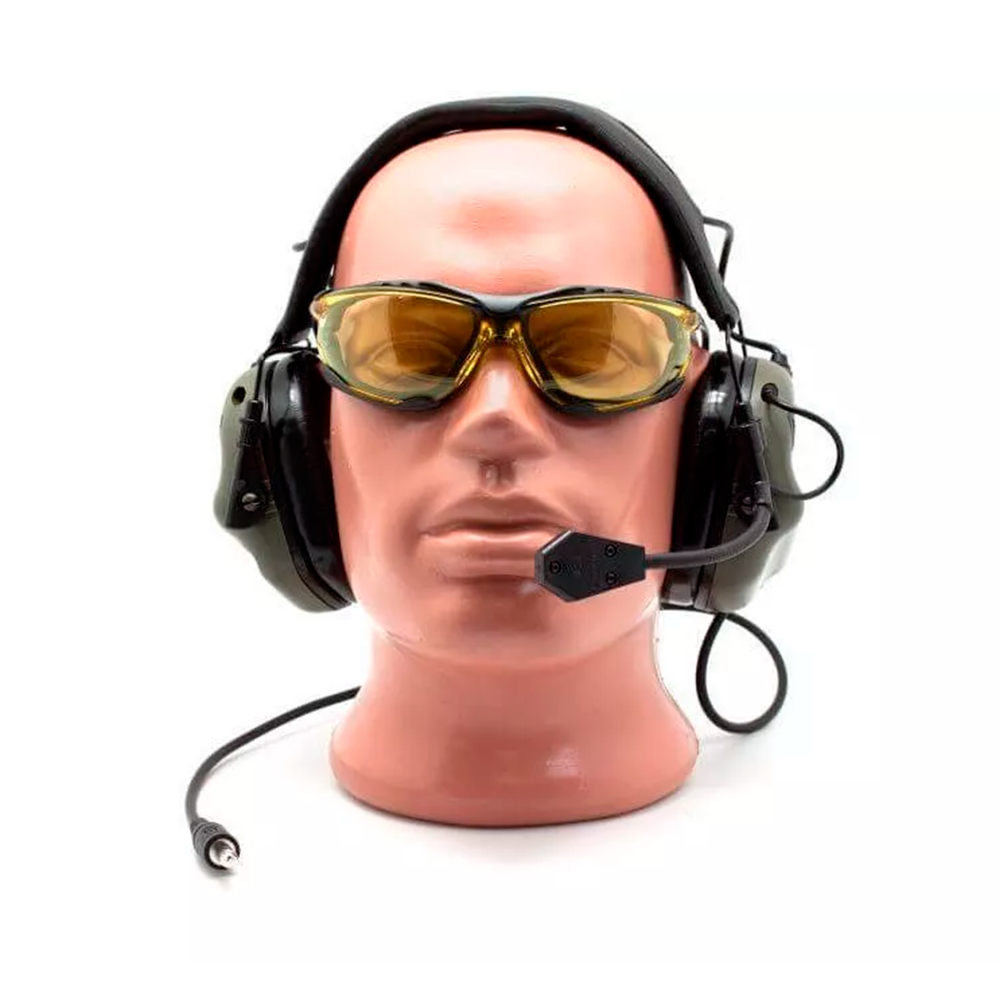 Активные наушники (EARMOR) ME5-GN Military Edition (22-82 дБ, микрофон, разьем для тангеты, Олива)2