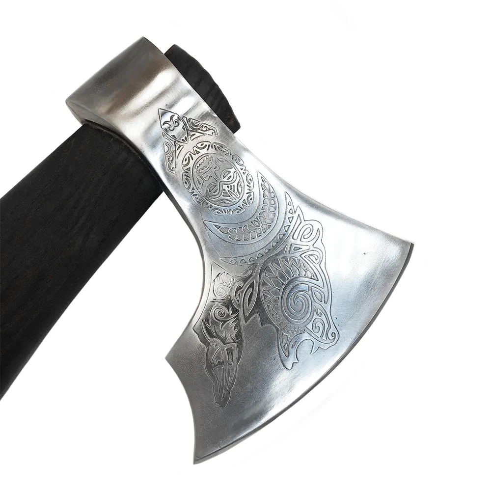 Секира (Art Варг) Русский медведь (50-52 HRC 60г, Ясень, 70 см, Чехол)_2