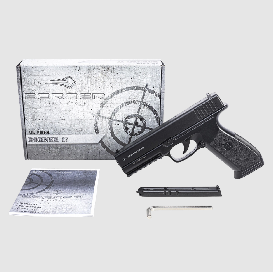 Пневматический пистолет (Borner) 17 (Glock, 4.5мм)_3