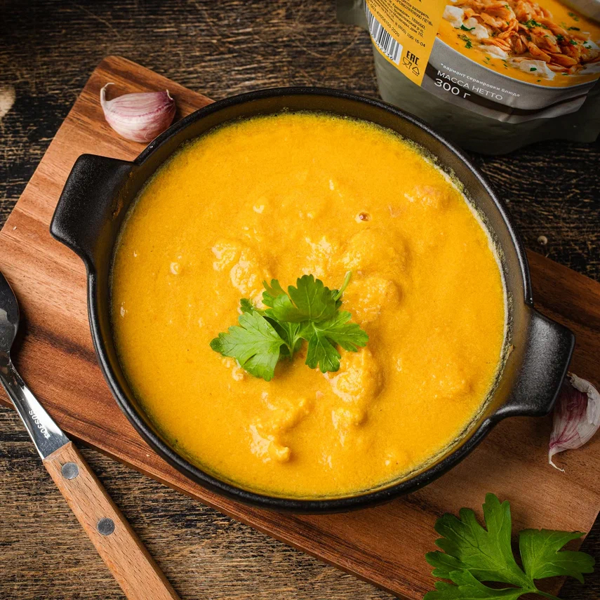 Консервы (Кронидов) Суп-пюре из тыквы с курицей (300г.)_2