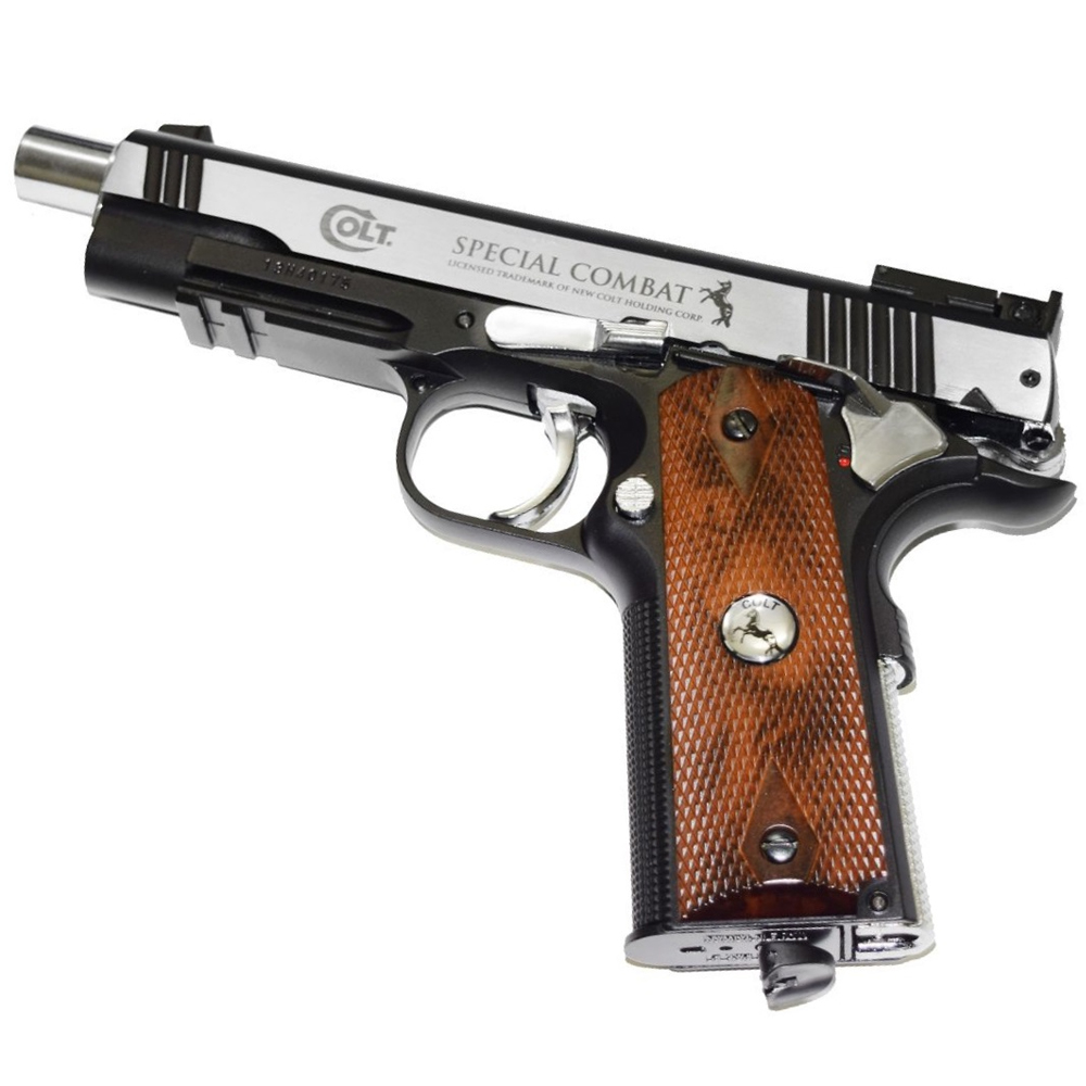 Пневматический пистолет (Umarex) Colt Special Combat никель (4,5мм, BlowBack) 3