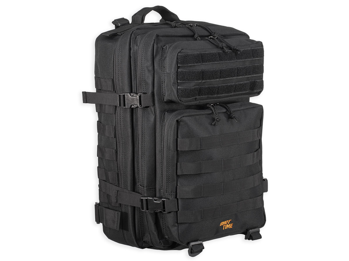 Рюкзак (ShotTime) городскойтактический Basic (Molle, 25 л, Полиэстер 900D, 45х31х15 см, Черный)2