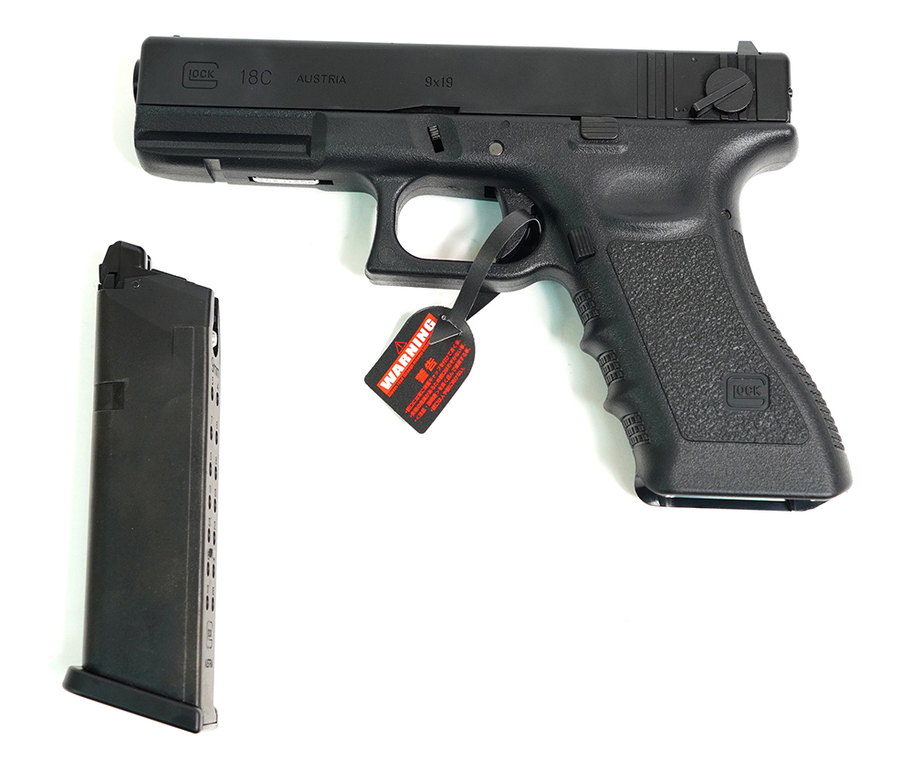 Пистолет (Tokyo Marui) Glock 18C (Gen.3, Автоогонь, Чёрный)_4