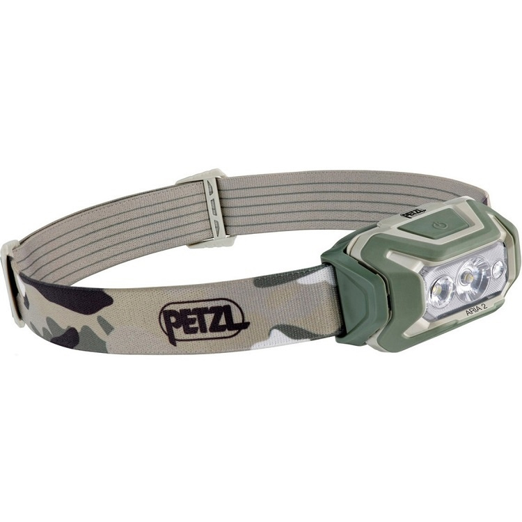 Налобный фонарь (Petzl) Aria 2 (RGB, Светодиодный, 450 люмен, AAA, Multicam)_1