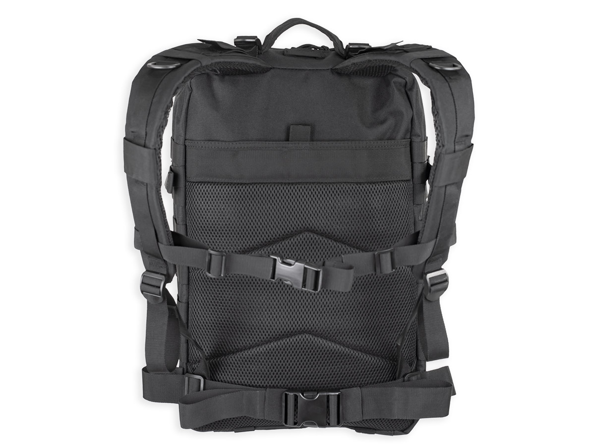 Рюкзак (ShotTime) городскойтактический Basic (Molle, 25 л, Полиэстер 900D, 45х31х15 см, Черный)4