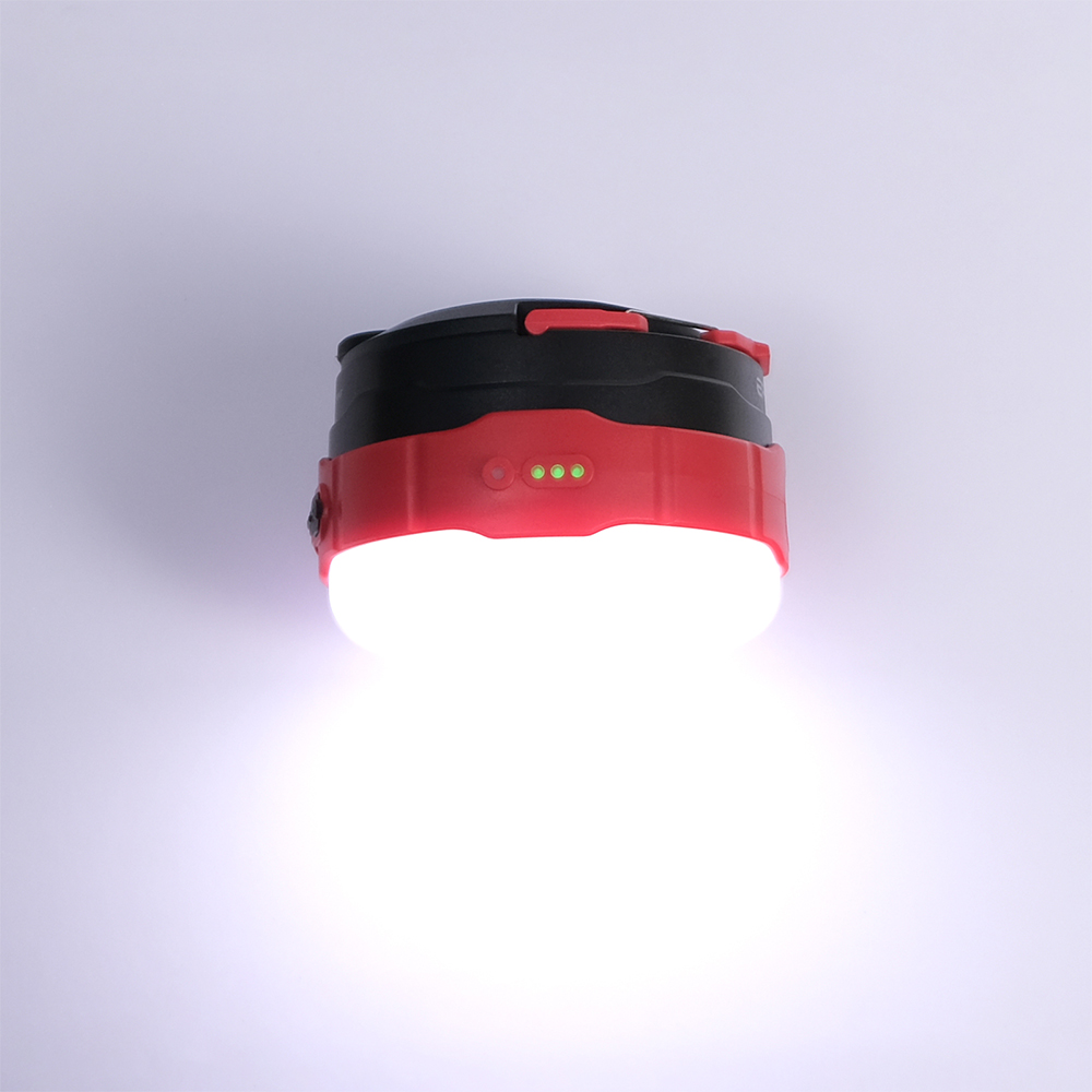 Фонарь (Epilso) EPF-400 кемпинг (500 люмен, 2000 mAh, динамо, Power bank, Чёрно-красный)_3
