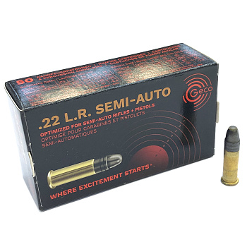 Патрон .22LR (RWS Geco) пуля Geco Semi-Auto 40 grn._2,6 гр., гильза латунная (пачка 50 шт.)