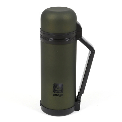 Термос (Сплав) SG-1500 (1,5 литра, широкое горло, Олива, 856 г.)