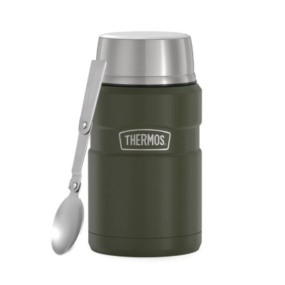 Термос (Thermos) SK-3021 AG для еды (серия King, 0,71 л., ТеплоХолод 1424, Олива, 0,4 кг)