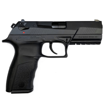 Пистолет спортивный (Ata Arms) АТА9 Black кал. 9х19 (Емкость магазина15, УСМ двойного действия, Метал пластик, Weaver, Черный затворЧерная рамка, Вес 