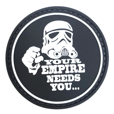 Нашивка Штурмовик. Your empire needs you (ПВХ_PVC, Черный)