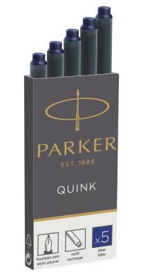 Картридж (Parker) для перьевой ручки Quink Z11 (Синие чернила, блистер 5 шт)