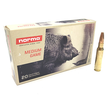 Патрон .308 Win (Norma) пуля Vulkan, 11,7 гр., латунная оболочка, латунная гильза (пачка 20 шт.) 1