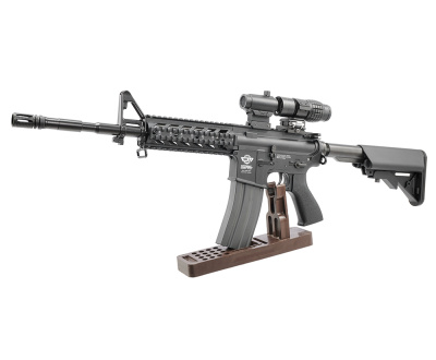 Автомат (G&G) M4A1 (CM16 Raider-L, Корпус нейлон, Weaver цевьё, 130-140мс, Чёрный)_6