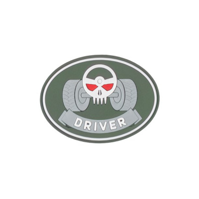 Нашивка (Стич Профи) Driver (Велкро, ПВХPVC, Олива)