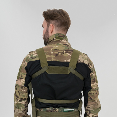 Разгрузка (Remington) нагрудная тактическая с подсумкой Rifle Tactical Vest Army (Green)_2