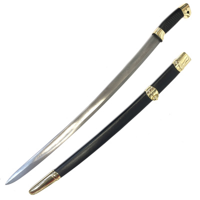 Шашка (KnifeKlass) Казачья Детская (Дамаск, Черный граб, Береза, Латунь, Кожа)