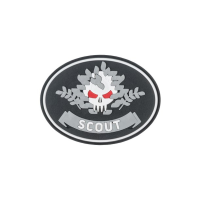 Нашивка (Стич Профи) Scout (Велкро, ПВХPVC, Чёрный)