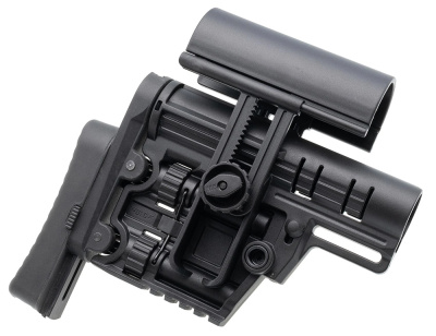 Приклад (DLG Tactical) снайперский регулируемый (Mil-Spec, 20.5х7.5х13.3 см, 715 г. Черный)_2