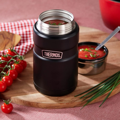 Термос (Thermos) SK-3020 AG для еды (серия King, 0,71 л., ТеплоХолод 1424, Черный, 0,4 кг)_6