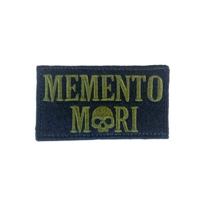 Нашивка MEMENTO MOR (Вышивка, велкро)