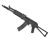 Автомат (Cyma) AК105 (CM031D, Складной рамочный приклад, Низ 2 болта, АКБ, З.У, Чёрный)