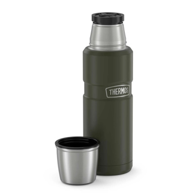Термос (Thermos) SK-2000 AG (серия King, 0,47 л., ТеплоХолод 1224, Олива, 0,36 кг)_2